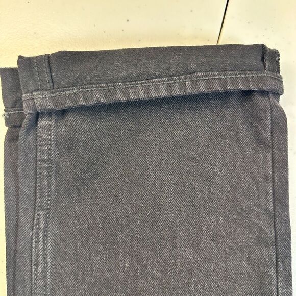 NWT Old Navy Girls Black Denim Loose Fit Straight Leg Rolled Hem Jeans - Size 10 - Picture 7 of 8